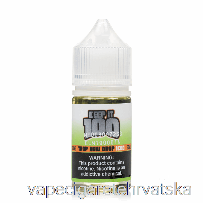Vape Cigarete Iced Trop Kapljica Rose - Zadrži 100 Soli - 30 Ml 30 Mg
